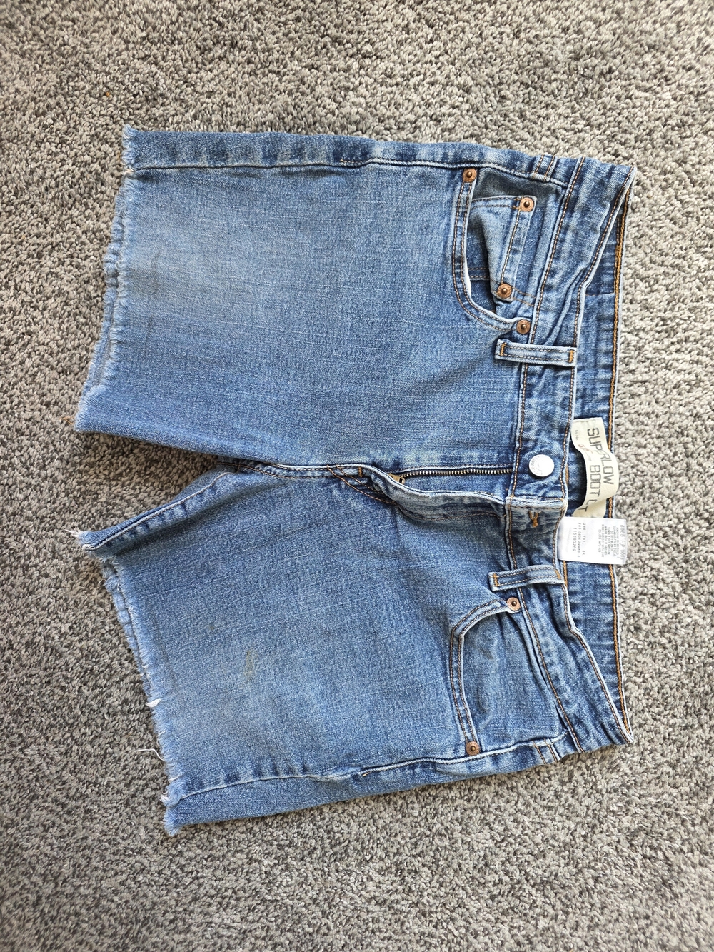 Blue Denim Cutoff Shorts - Women Jeans